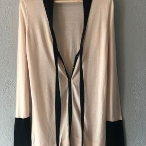 Club Monaco 100% wool cardigan with bow